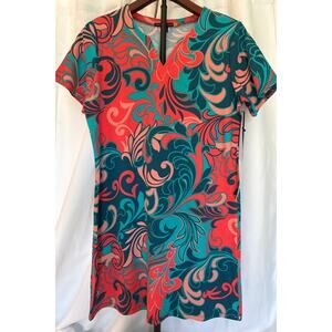 UPF 50+ Beach Dress – Lightweight V-Neck T-Shirt Dress w/ Pockets | NWT